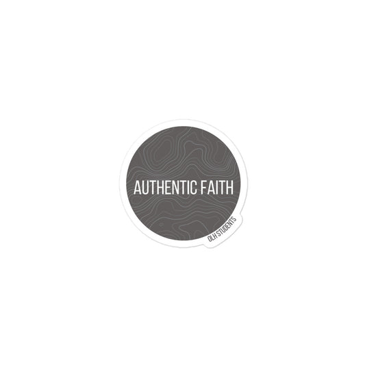 Authentic Faith Sticker